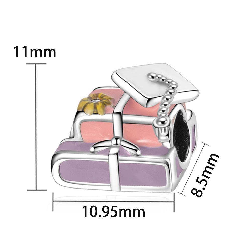 

S925 Silver Graduation Memorial Beaded Bracelet DIY Kit Jewelry Accessories Pendant And Loose Beads Set