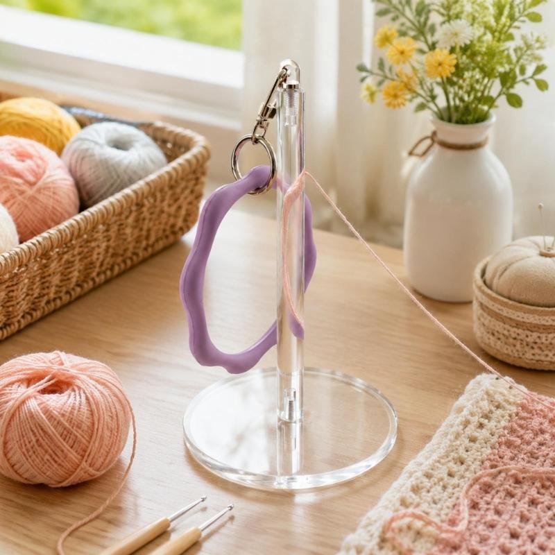 Acrylic Craft Line Yarn Winding Stand for Winding Sewing Thread and Selected Cords During Knitting and Home Craft Project