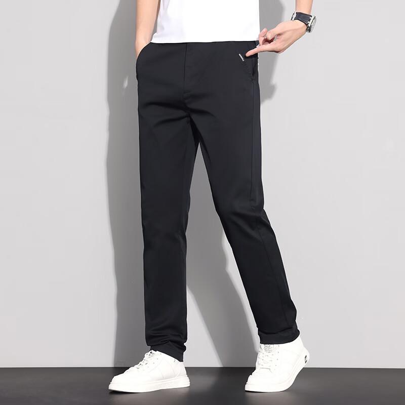 PLAYBOY Men's Straight-Leg Casual Business Pants