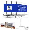 Acrylic Honpo Storage Dividers, Shelves, Partitions, Organizers for Closets, Bookshelves, and Organizing (Clear, Set of 6)