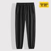 Dibenze Men's Summer Plus Size Loose Cargo Pants