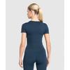 Gymshark Everyday Seamless Tight Fit Crew Neck Tee Navy B3b1o Ub9p