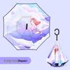 Nanjiao Hands-Free Double-Layer Cartoon Straight Umbrella