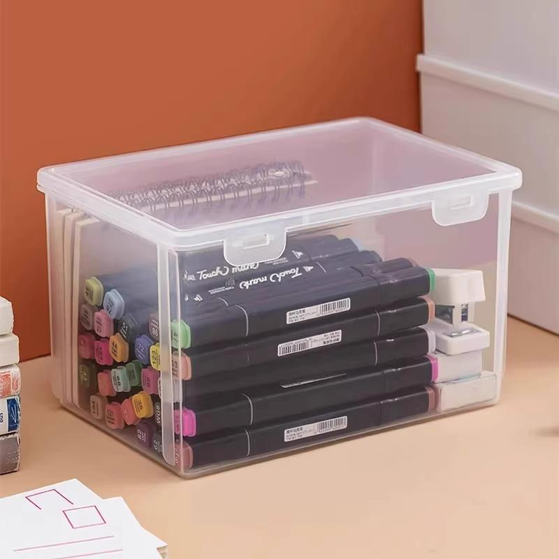 Pencil Case Organizer: Transparent Large Capacity Storage for Pens, Pencils, and Markers