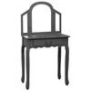 VidaXL Coiffeuse et tabouret Gris 65x36x128 cm Bois de paulownia MDF