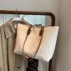 Retro Large Capacity Faux Leather Tote Bag for Women, Vintage Style Work Shoulder Handbag, Street Chic Commuter Purse