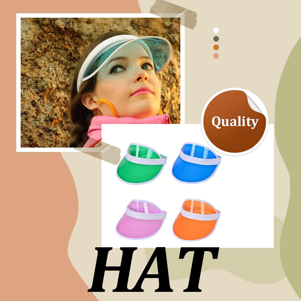 PVC Topp Cool In Hat Plast utendørs solhatt Slitesterk plast solhatt og hatt lue utendørs lue og frisk