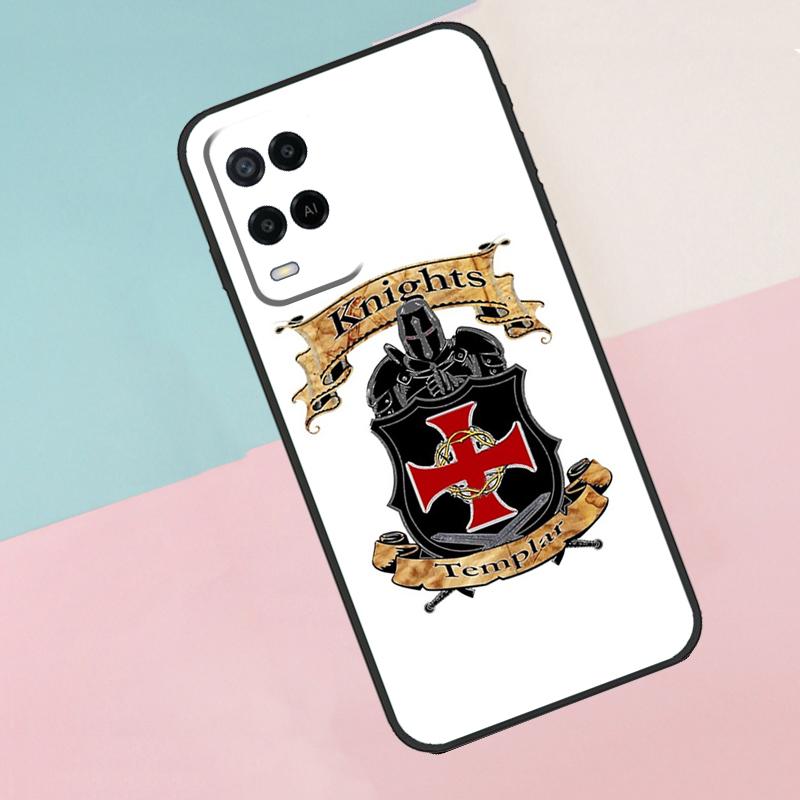Knights Templar Coat of Arms For Oppo A16 A76 A96 A15 A80 A60 A40 A94 A54 A98 A78 A18 A38 A58 A17 A77 A74 A57S Phone Case