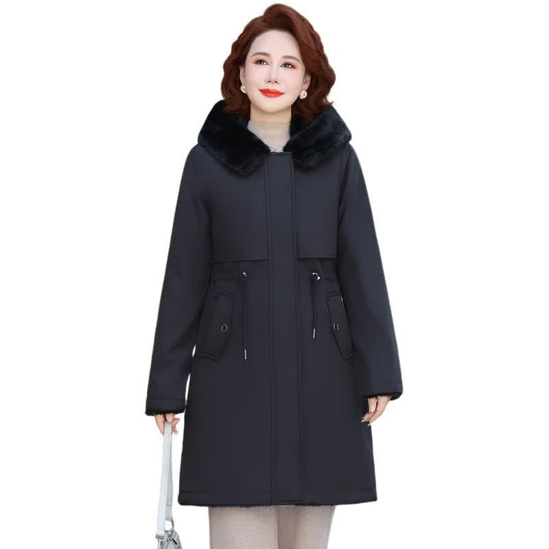 Ronghua Damen Winter Lange Baumwoll-Steppjacke 2025
