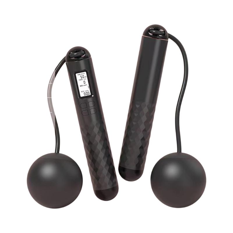 

Electronic Counting Jumping Rope Indoor Sports Jump Rope Digital Skipping Rope for Fitness Exercise and Weight Lose чорний