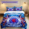 [3pcs Romantic Bedding Set] Rangers FC Print Duvet Cover, Soft Breathable Bedding Set For Bedroom Guest Room School Dorm Decor