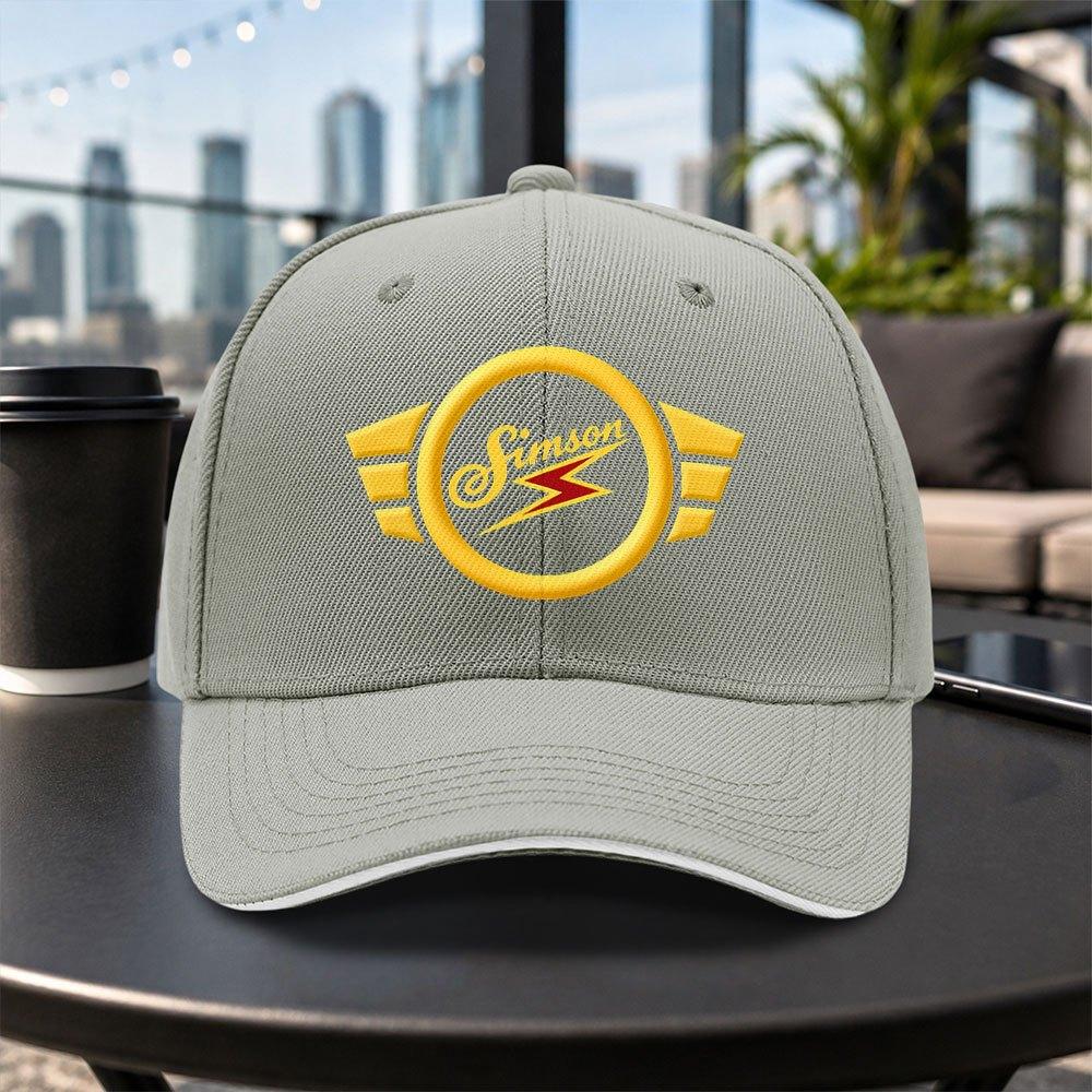 Simson Logo Adjustable Casual Baseball Cap Unisex Lightweight Outdoor Travel Party Daily Wear Multicolored