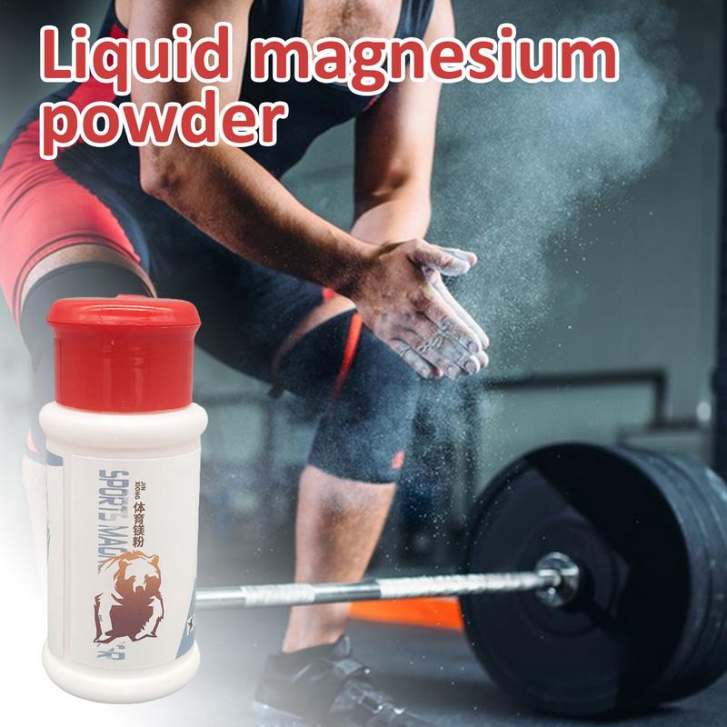 Prášek na úchop do posilovny Absorbující pot Posilovací prášek na úchop 60 ml Přenosné fitness potřeby Lehký hořčíkový prášek na basketbal