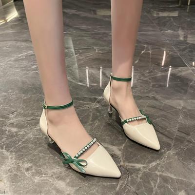 Women Classic Pointed Toe Biege High Quality Spring Stiletto Heel Shoes Lady Casual Office Work Pumps Zapatos De Mujer