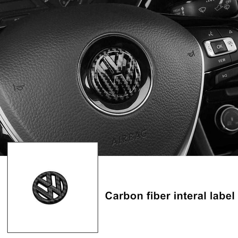 

2026 Hot For VW VOLKSWAGEN Car Steering Wheel Stickers for Volkswagen Golf 4 5 Bora MK7 4 motion MTM Blue Motion Caddy Scirocco
