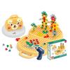 Children Electric Drill Toolbox Driller Games Educational Puzzle Tool Toy for Boys Montessori Screw Puzzle Kid Pretend Play Toys