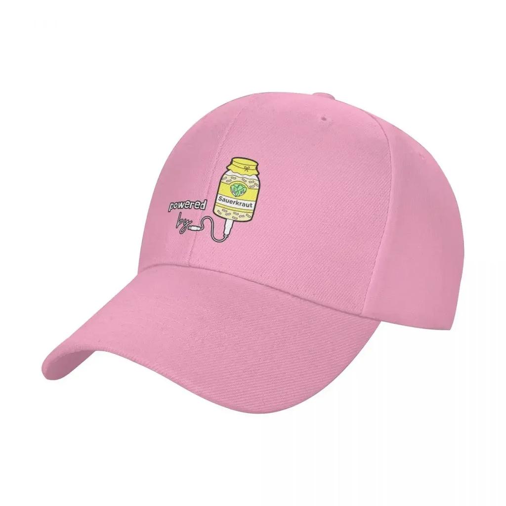 Powered By Sauerkraut Baseball Cap Tea Hat Horse Hat Womens Golf Clothing Unisexs