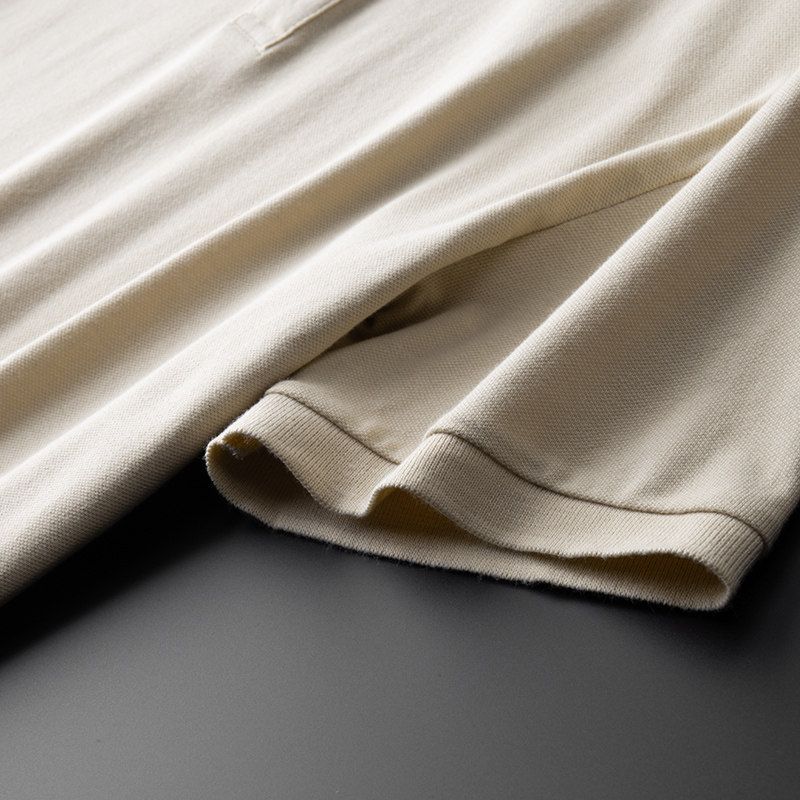 Large Factory OEM Goods Export First-Line Label Cutting Polo Shirt Men's Summer T-shirt Lapel Big Sale Leak-Picking Export Export Order