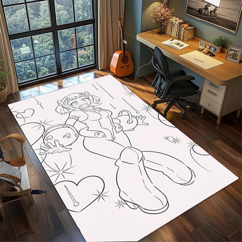 My Hero Academia Large Home Rug Non Slip Washable Area Mat Gamer Bedroom Floor Decor