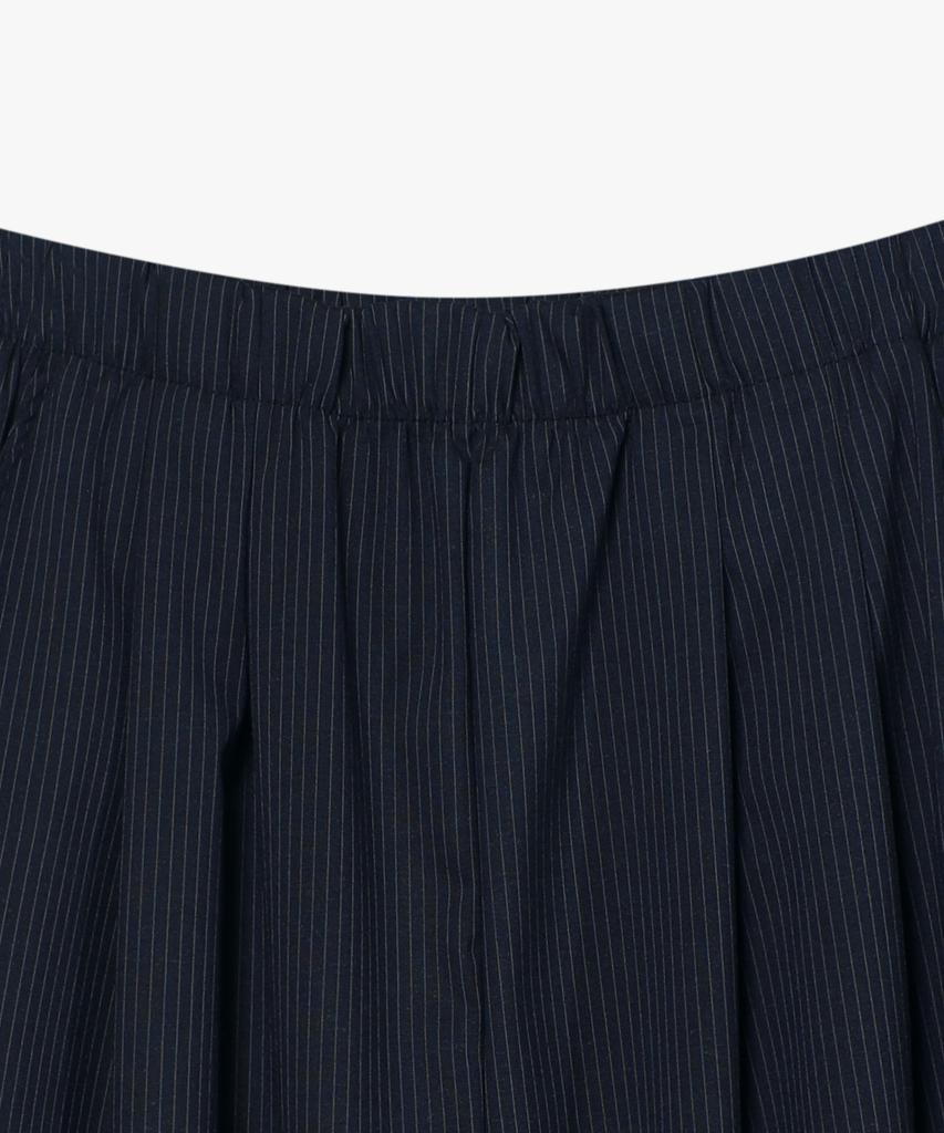 LOSSYROW Two-Tuck Striped Slacks Navy