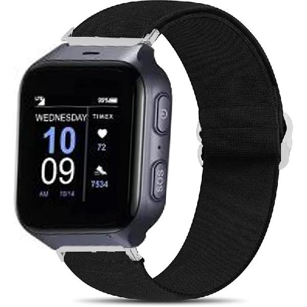Compatible with Timex Family Connect SENIOR Watch Band, Stretch Elastics Adjustable Strap Compatible for Timex Family Connect SENIOR Watch