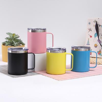 304 Edelstahlbecher Doppelter Vakuumgriff Kaffeetasse Mini Auto Tragbare Isolierte Tasse