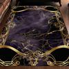 Large Black Gold Carpet Non Slip Washable Rug for Living Room Bedroom Sofa Coffee Table Floor Mat Marble Decor