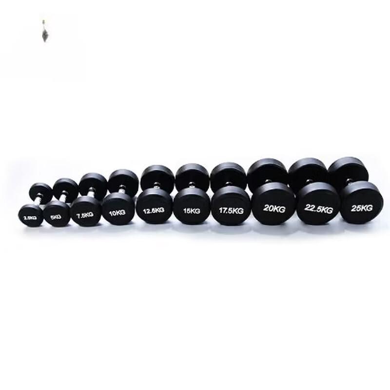 Rubber-Coated Round Head Dumbbells
