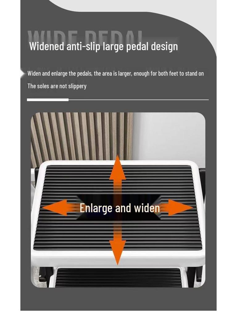 3-Step Telescopic Folding A-Frame Ladder – Lightweight and Multi-Functional Stool