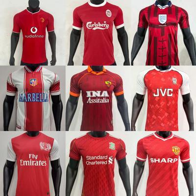 High Quality A + Retro Jersey Football Jersey Red Devils Car Boy England Mexico France National Team Jersey