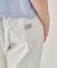 RONRON Back Heart Stitch Pocket Banding Pants White