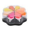 8 Colors Petal Shape Schedule Book Scrapbook Colorful DIY Stamp Ink Pad Painting Accessory
