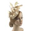 Lightweight Bow Feather Fascinator Headband Satin Tea Party Hair Hoop Heart Hairband  Cosplay