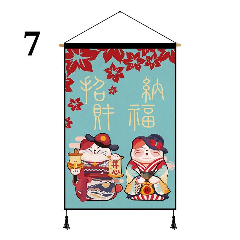 Canvas Painting Posters Japanese style Banner Flag Sushi Restaurant Decoration Home Decor Print Art Aisle Wall Art Canvas Painting for Living Room