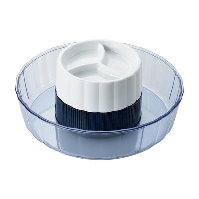 Perlmutt-Metall Somen-Nudel-Spülbecken mit Gewürzbehälter Ryomiya-Platte, 1-3 Personen, D-6795