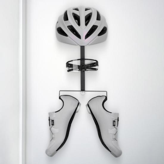 Nástěnný držák na motocyklovou helmu Těžká ocelová motorka Motocykl Sportovní helma Brýle Boty Pumpa Cyklistické vybavení Displej Rack Věšák