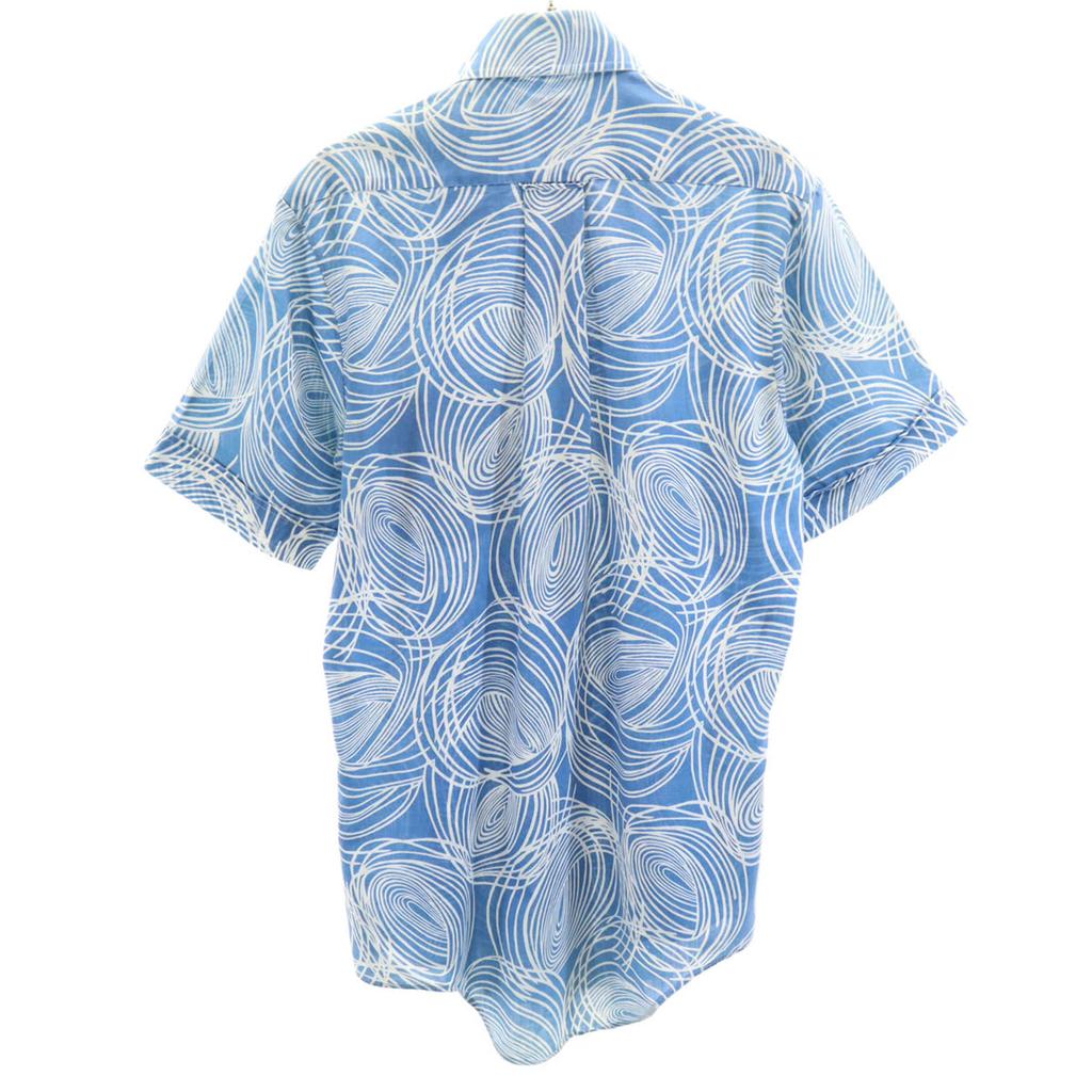 THE CUSTOM SPORT 70s Made In Canada Vintage Overall Handle Short Sleeve Aloha Shirt Men's Used