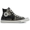 Converse Chuck Taylor All Star Ctas Hi Casual Versatile High-Top Canvas Sneakers Unisex Sneakers Black White 172434C