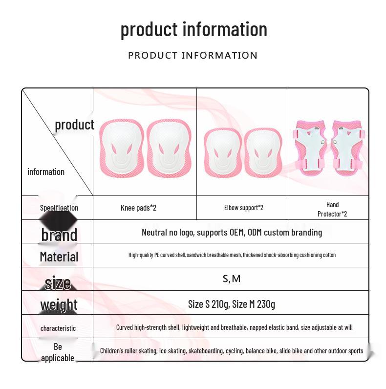 Children's Balance Bike & Sports Protective Gear Set: Ski, Skate, Knee Pads, Elbow Pads, Wrist Guards