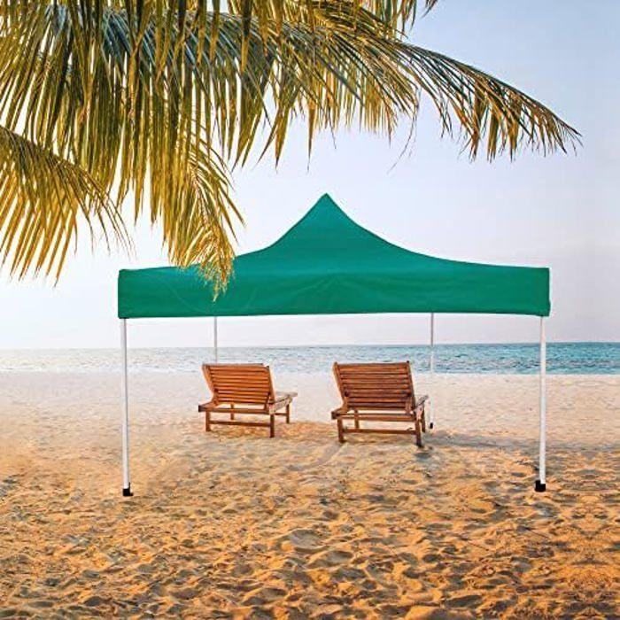 Folding Gazebo - AKTIVE - 61139 - Green - 3x3m - UV Protection and Waterproof
