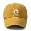 Unisex Fashionable and Versatile Printed 1973 Baseball Cap Outdoor Lightweight Trucker Baseball Cap Suitable for Outdoor