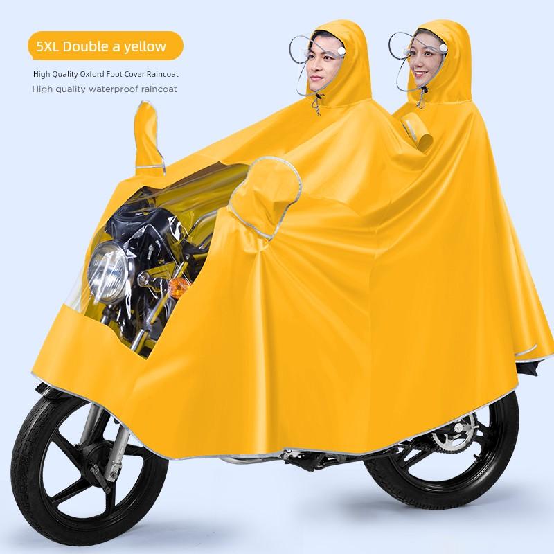 Battery Full Body Double Thick Special Motorcycle Raincoat