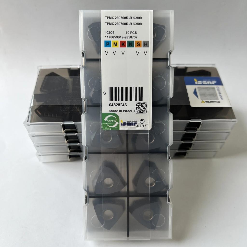 ISCAR / TPMX280708R-B IC908 / Industrial indexable Carbide Inserts 10 Pcs
