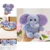 Scented Elephant Stuffed Animal Keychain With Clip For Kids Room Decor