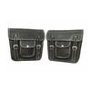 2 Pcs Leather Saddle Bags | Handmade Bicycle & Motorcycle Side Panniers | Vintage Luggage Bag Combo