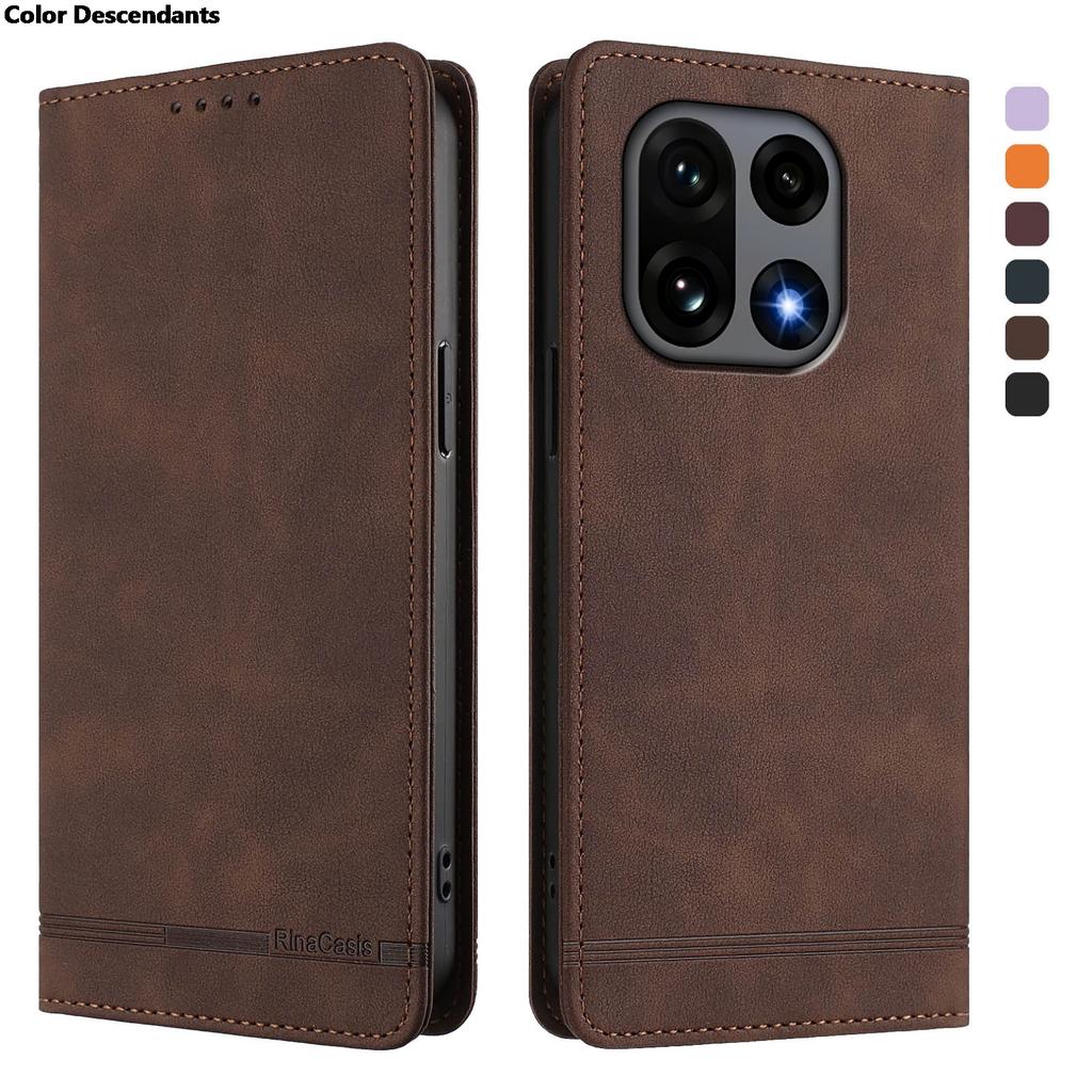 Leather Magnetic Flip Case For Oneplus 15 13 13T 13R 13S 12 12R 11 11R 10T 10R 10 9 Pro 9R 8T Wallet Card Solt Phone Cover Funda