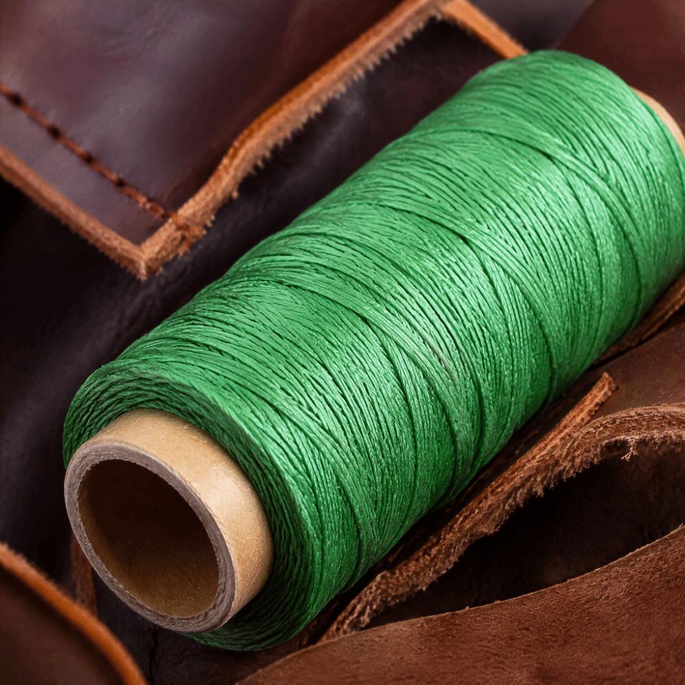 12pcs 55 Yards Per Spool Waxed Thread 150D Hand Stitching Thread Braided Flat Thread  Shoe Repairing
