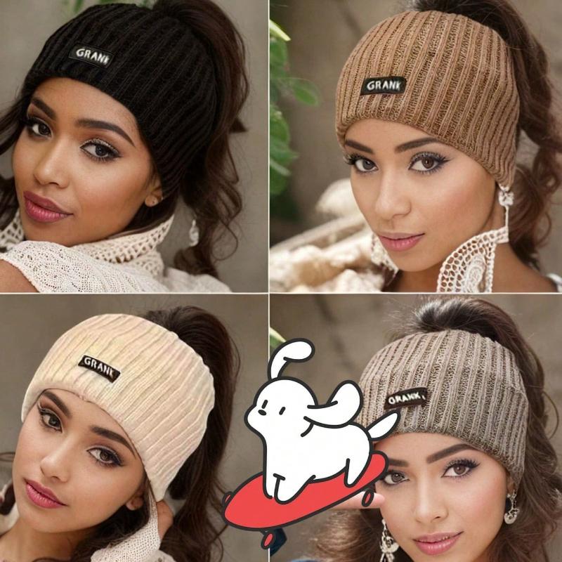 1pc Solid Color Casual Polyester Headband, Autumn/Winter Model