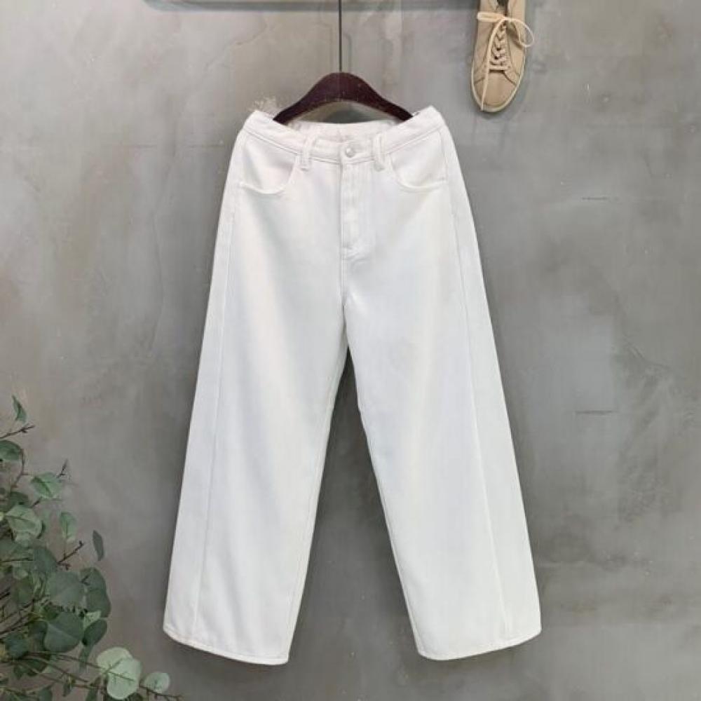 C S In The Room Hara fleeCe Slit lIne Straight Wide pantS 4Color