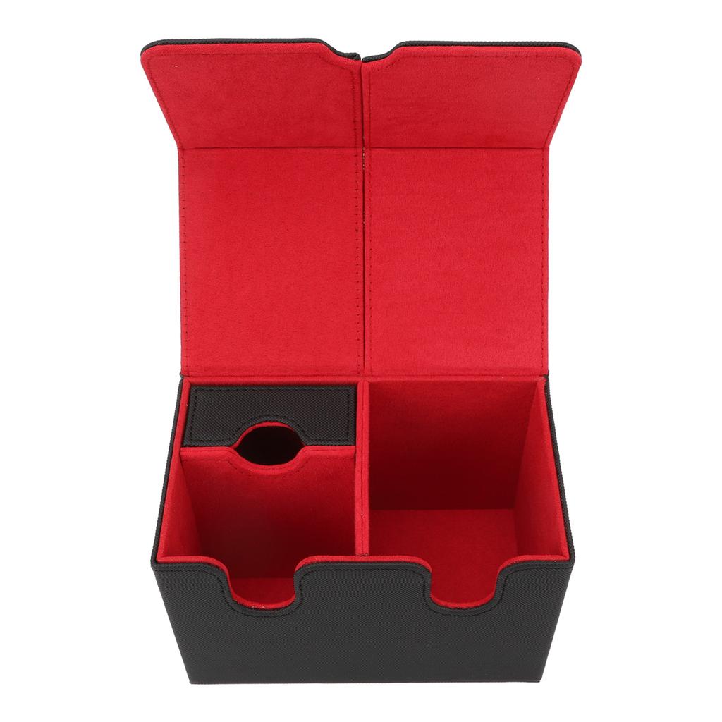 Card Deck Box PU Leather Magnetic Card Storage Holder   Case Fits 160 Cards for Trading Cards Tarot Cards